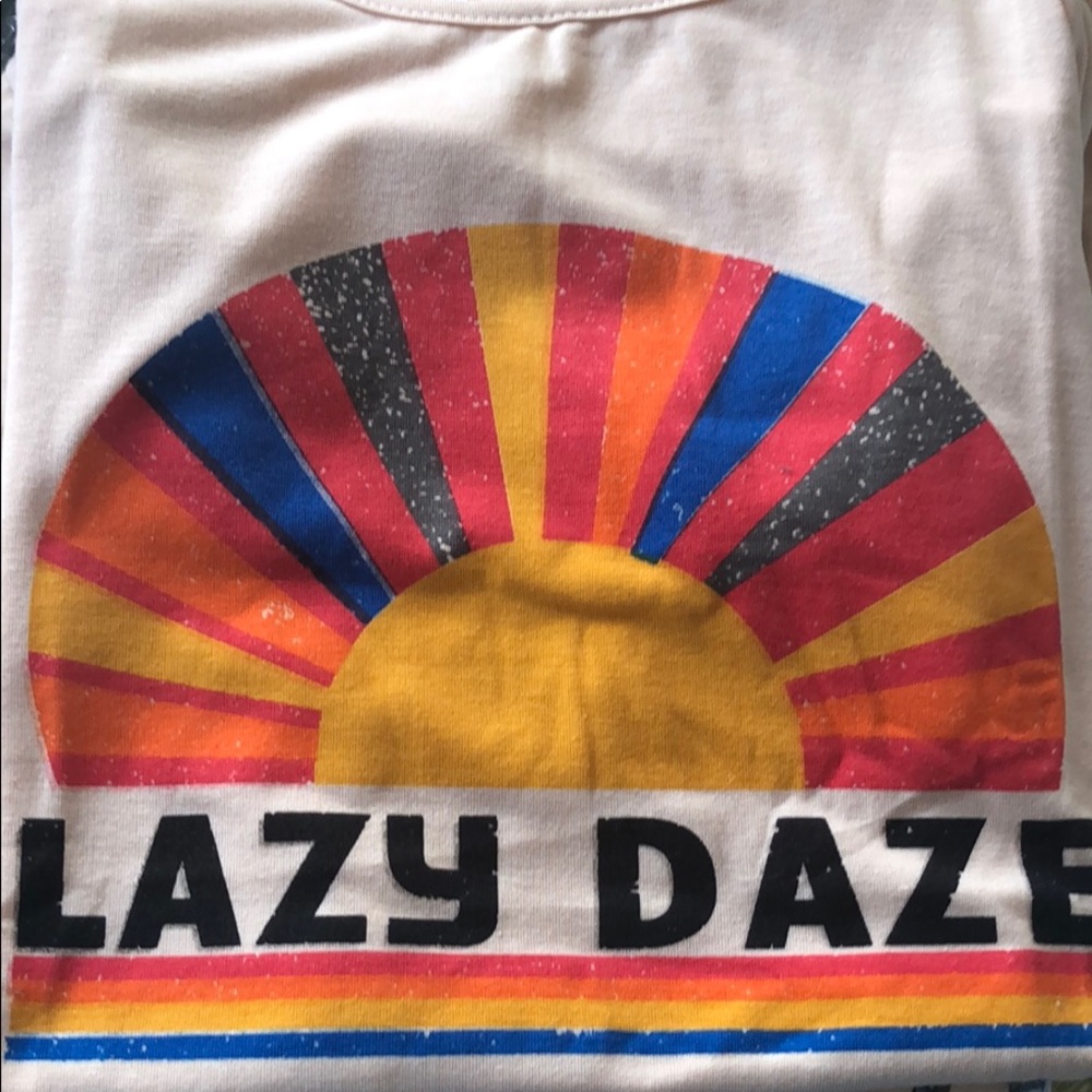 ☀️Lazy Daze Sunshine Retro Vintage Style Tee - Picture 5 of 5